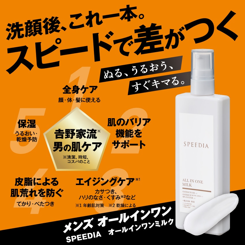 【送料込み】SPEEDIA オールインワンミルク【メール便】