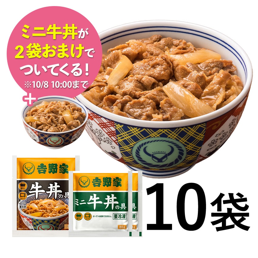 牛丼の具 10袋【冷凍】