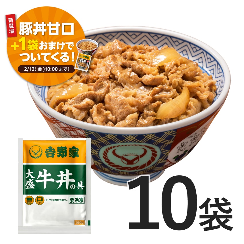 大盛牛丼の具 10袋【冷凍】B