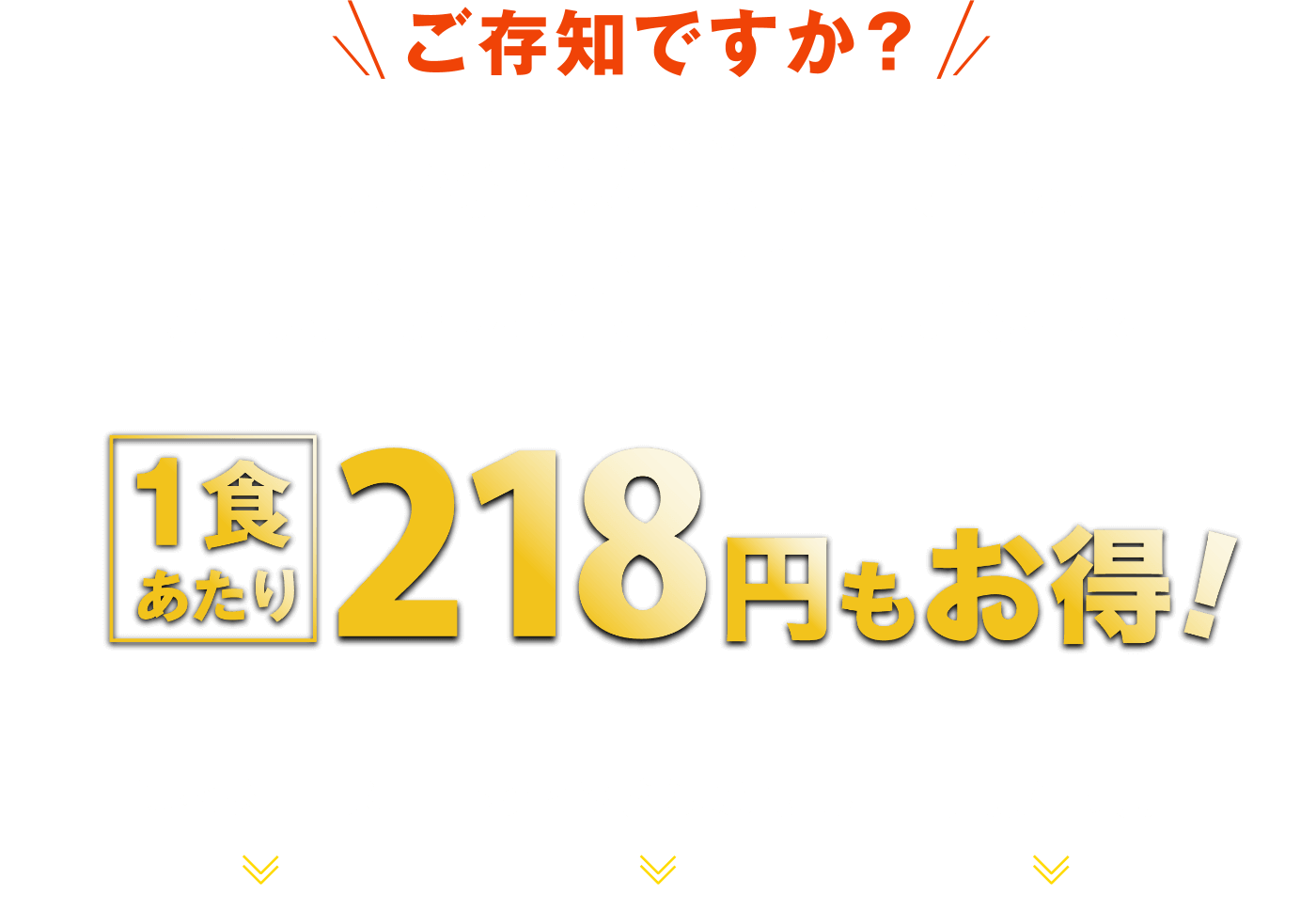 ご存知ですか？　吉野家の冷凍牛丼は定期便だと通常購入より１食あたり58円もお得！　たった100円プラスで…牛丼の具2袋増量でお届け！　冷凍牛丼の具12袋セット4,080円（税込）　※会員の方はログイン、非会員の方は会員登録が必要です。