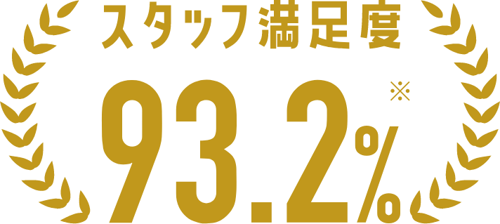 スタッフ満足度 93.2%